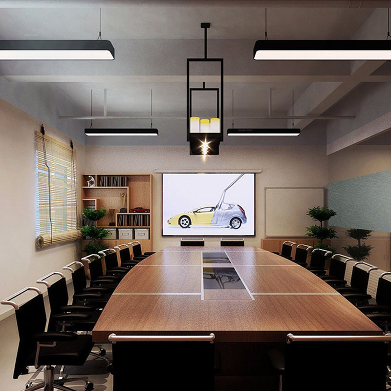 Metal Frame Modern Simple Style Led Pendant Decorative Lights for Office