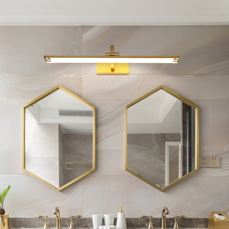 Vanité allongée Lumières murales postmodernes simplicité applique murale acrylique pour salle de bain