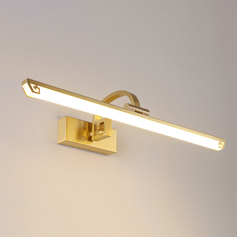 Vanité allongée Lumières murales postmodernes simplicité applique murale acrylique pour salle de bain