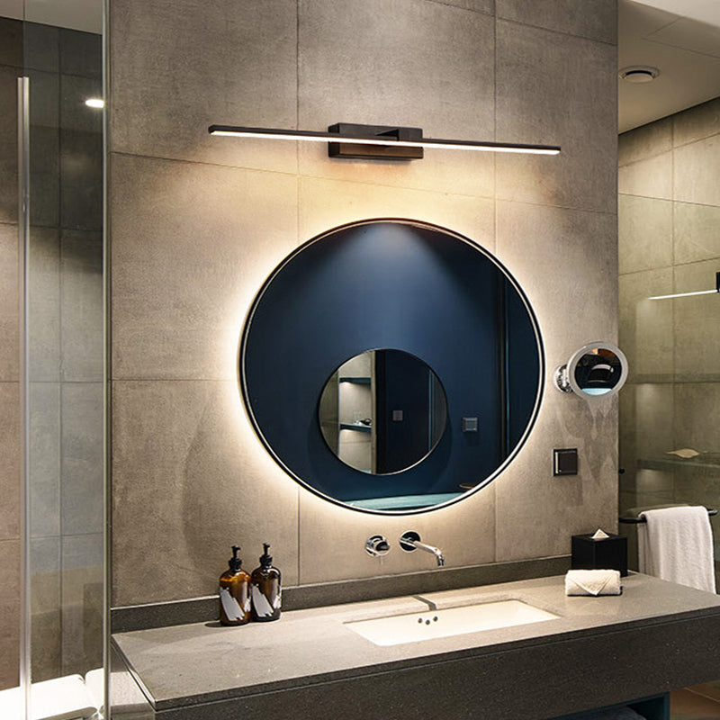 Luces de pared de tocador lineal Simplicidad posmoderna Disparo de pared acrílico para baño