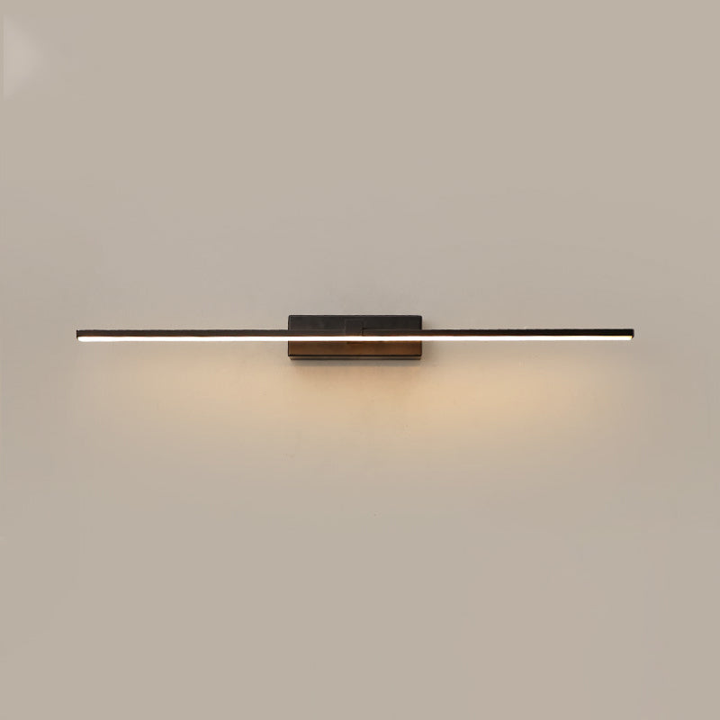 Luces de pared de tocador lineal Simplicidad posmoderna Disparo de pared acrílico para baño