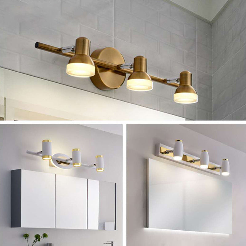 Bell Vanity Wall Lights Postmodern Simplicité Applexion murale acrylique pour salle de bain