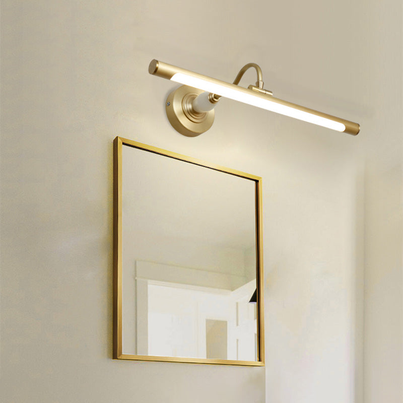 Luces de pared de tocador lineal Simplicidad posmoderna Disparo de pared acrílico para baño