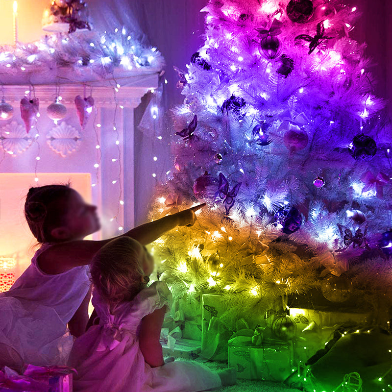 Bluetooth Starry Fairy String Light Art Decor Plastic Clear RGB LED Christmas Lamp