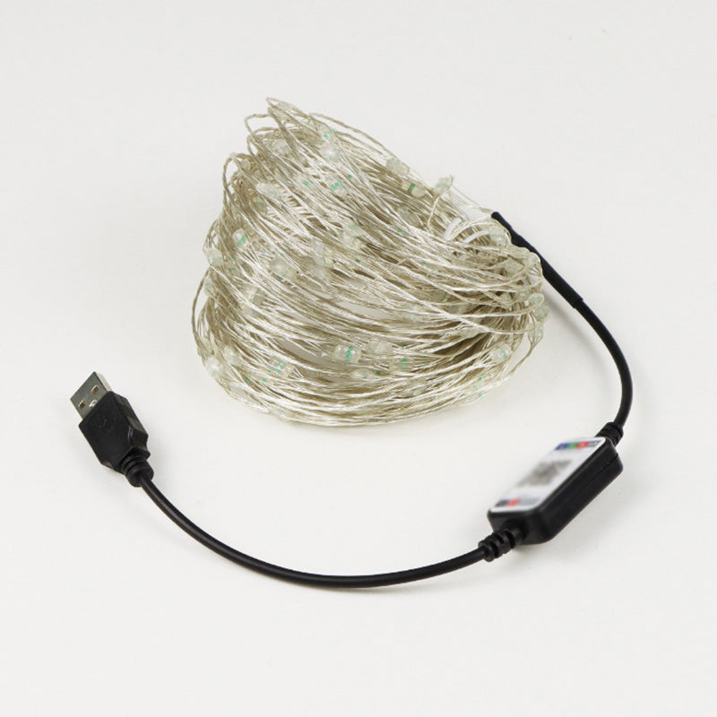 Bluetooth Starry Fairy String Light Art Decor Plastic Clear RGB LED Christmas Lamp