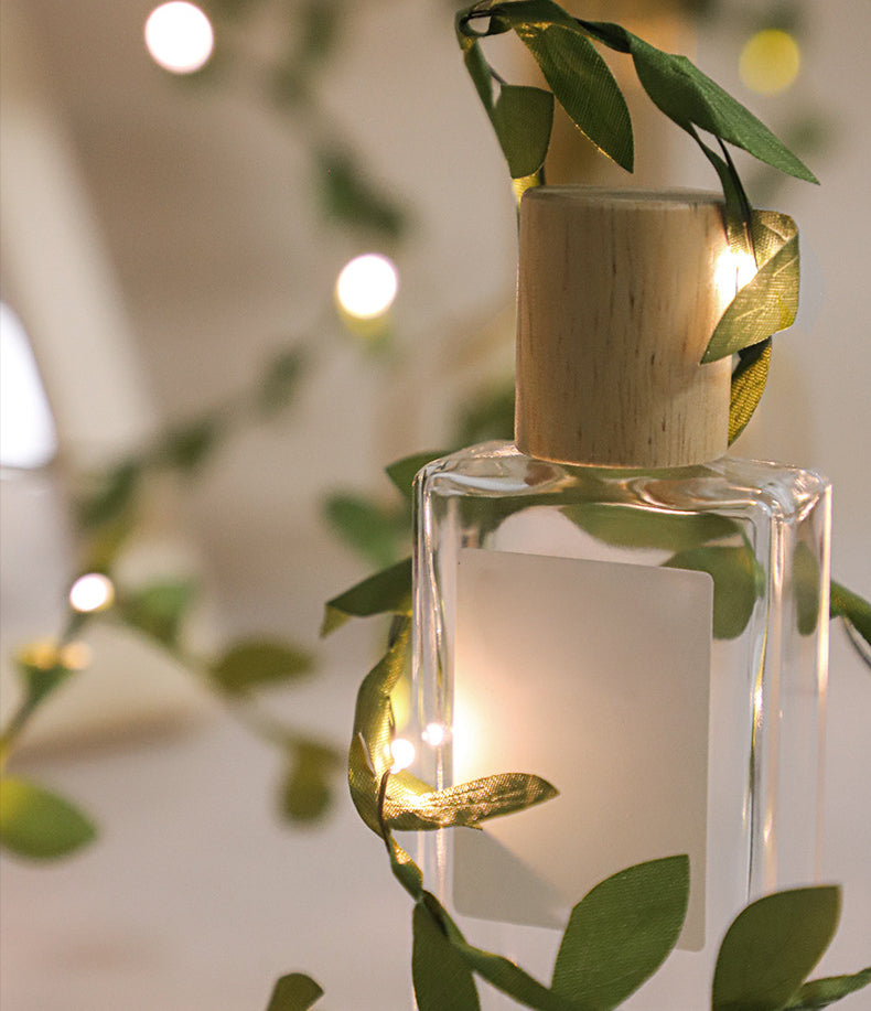 Green Vine String Lamp Nordic Plastic LED Indoor Lighting for Decoration