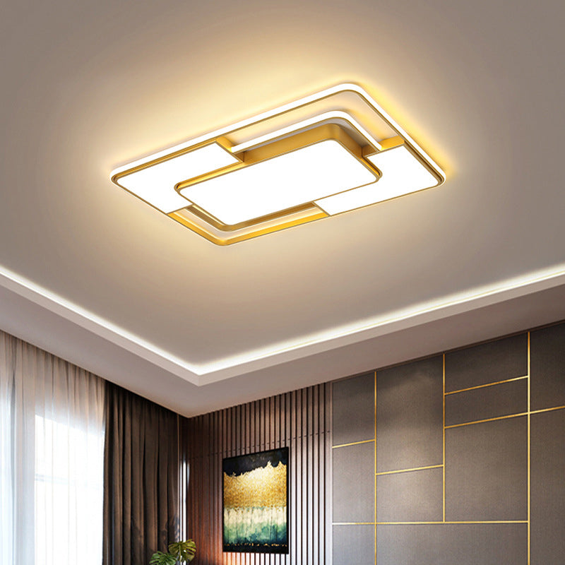 Luminaire de plafond encastré moderne en acrylique, luminaire LED pour salon