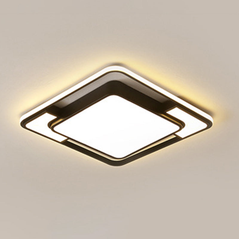 Luminaire de plafond encastré moderne en acrylique, luminaire LED pour salon