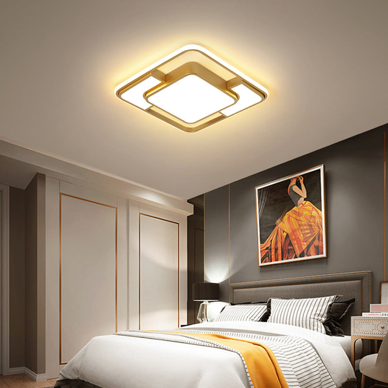 Luminaire de plafond encastré moderne en acrylique, luminaire LED pour salon