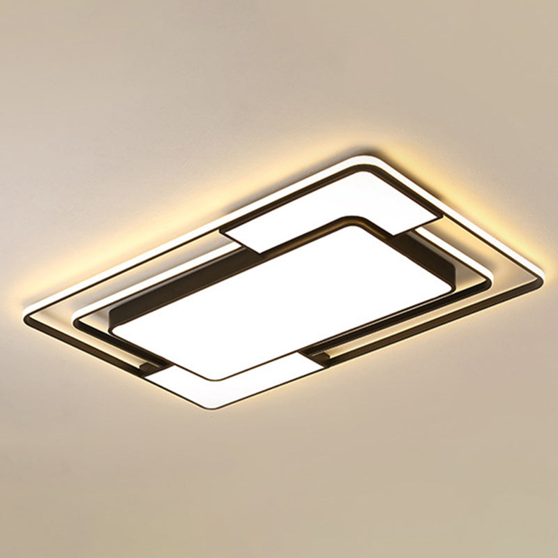 Luminaire de plafond encastré moderne en acrylique, luminaire LED pour salon