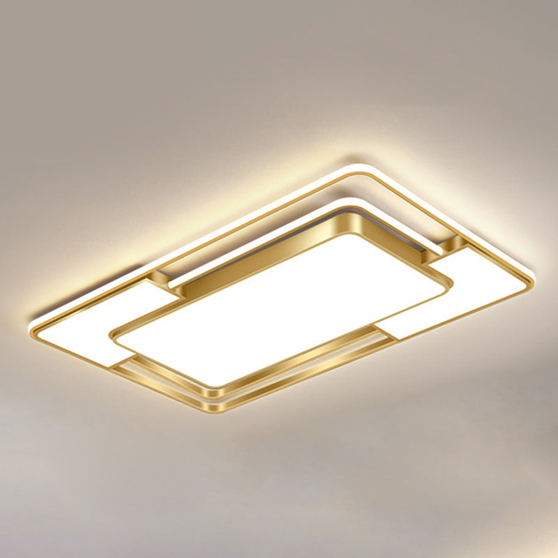 Luminaire de plafond encastré moderne en acrylique, luminaire LED pour salon