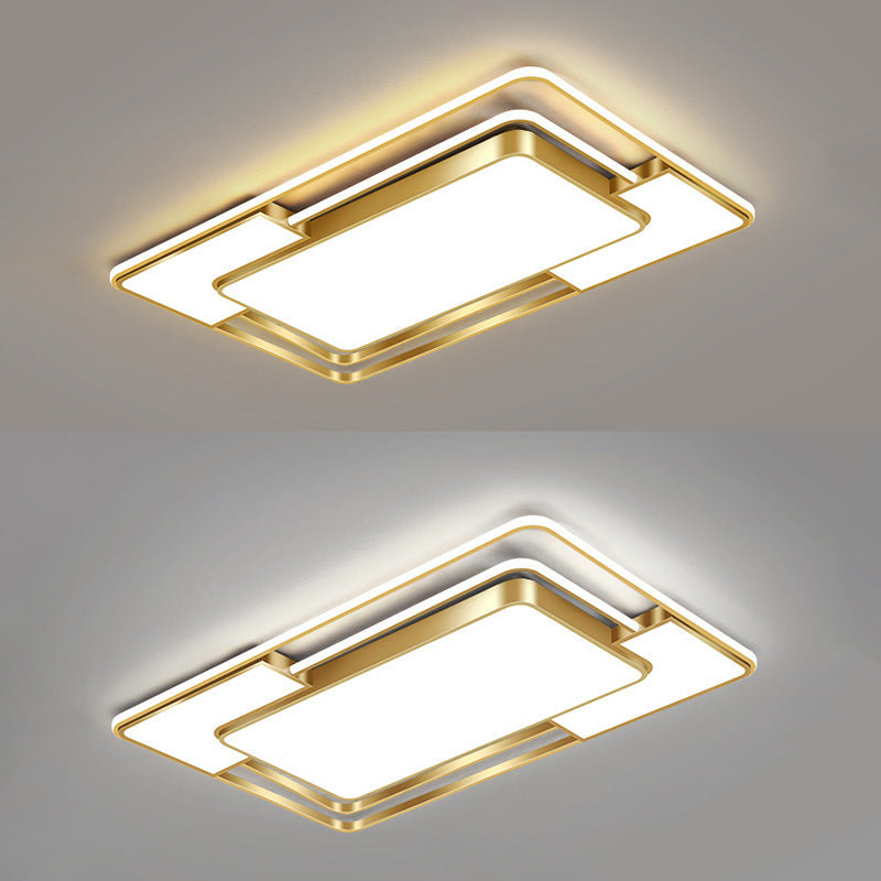 Luminaire de plafond encastré moderne en acrylique, luminaire LED pour salon