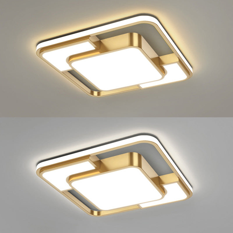Luminaire de plafond encastré moderne en acrylique, luminaire LED pour salon