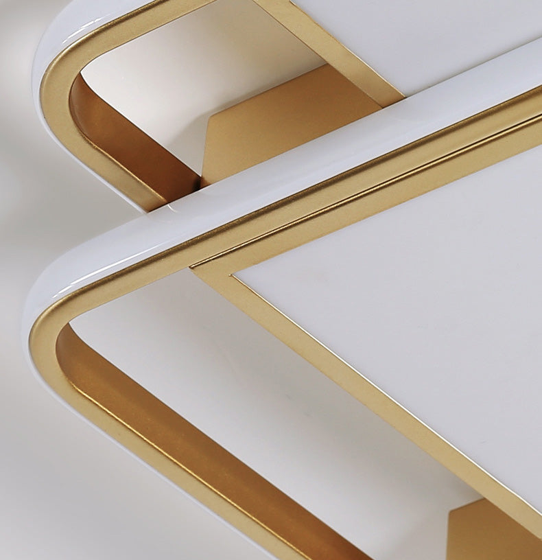 Luminaire de plafond encastré moderne en acrylique, luminaire LED pour salon