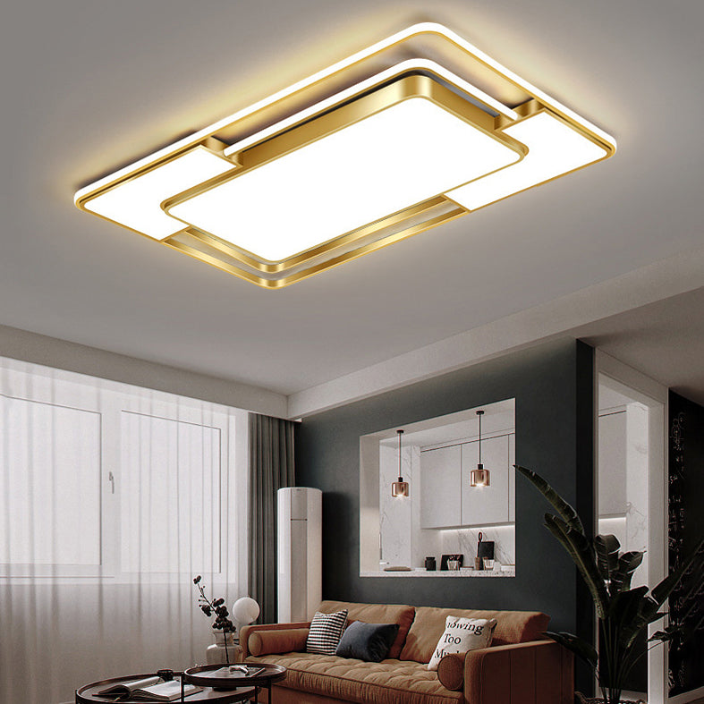 Luminaire de plafond encastré moderne en acrylique, luminaire LED pour salon