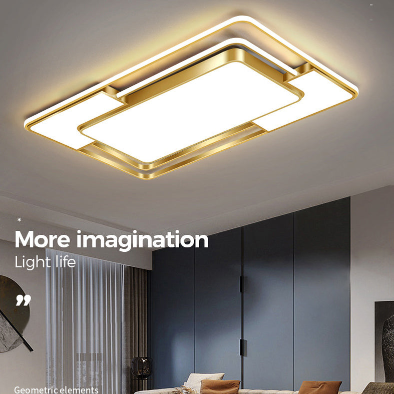 Luminaire de plafond encastré moderne en acrylique, luminaire LED pour salon