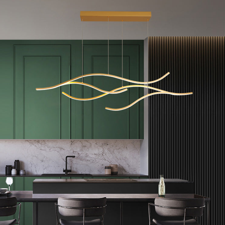 Linear Island Pendant LED New Modern Ceiling Pendant Light for Dining Room