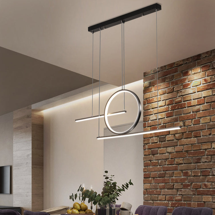 Linear Island Lights Modern Kitchen Island Lighting Metal 3 Light Island Light Fixture