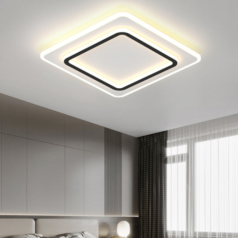 Modern Style Geometrical Flush Ceiling Lights 1-Light Acrylic Flush Mount Led Fixture
