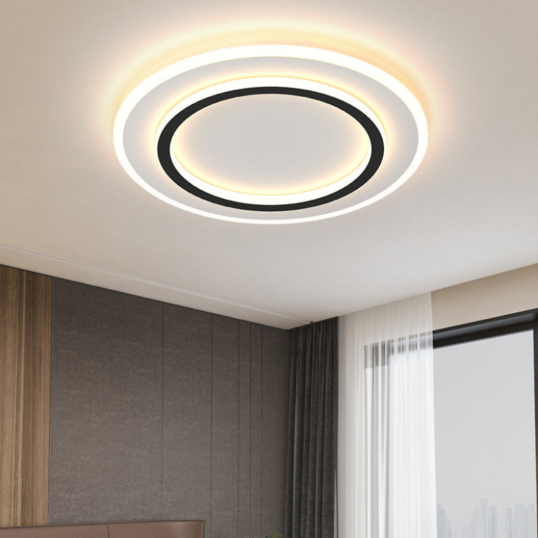 Modern Style Geometrical Flush Ceiling Lights 1-Light Acrylic Flush Mount Led Fixture