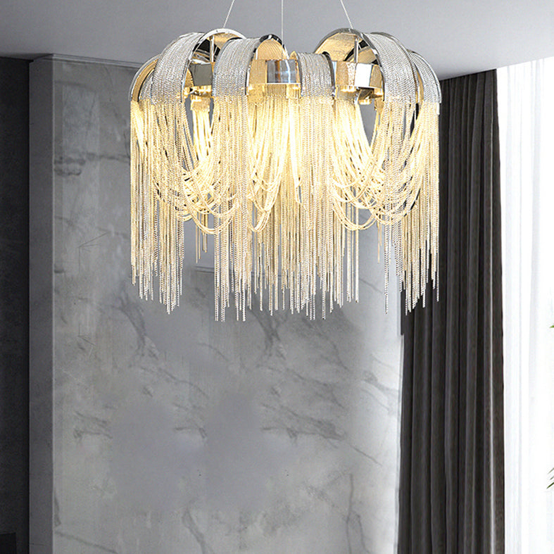 Luminaires de plafond en aluminium à glace pour lustre postmoderne pour le salon