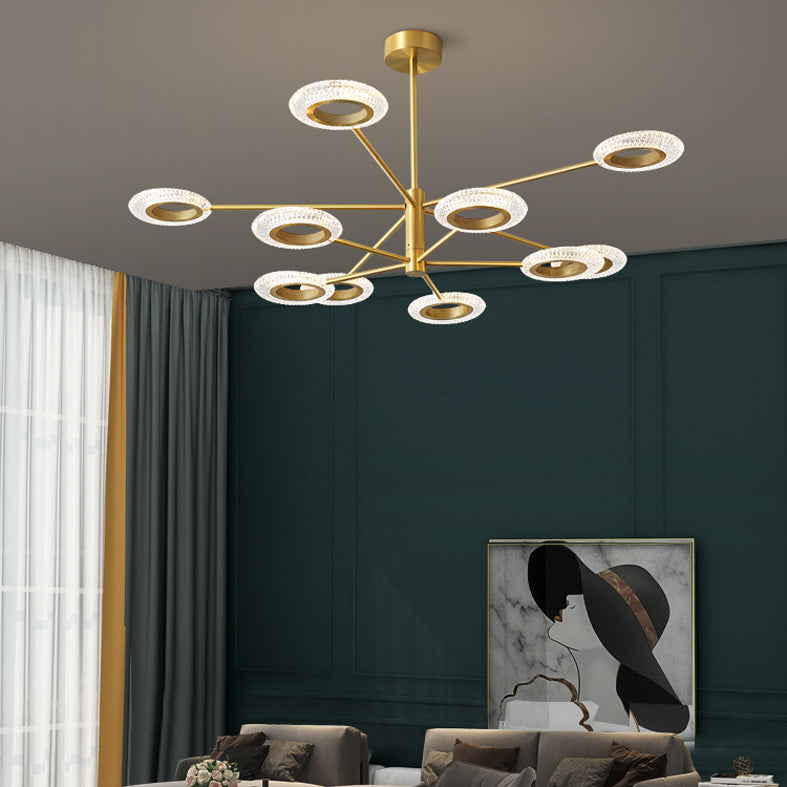 Metal Pendant Light Fixture Postmodern Chandelier Lighting for Living Room Dinning Room
