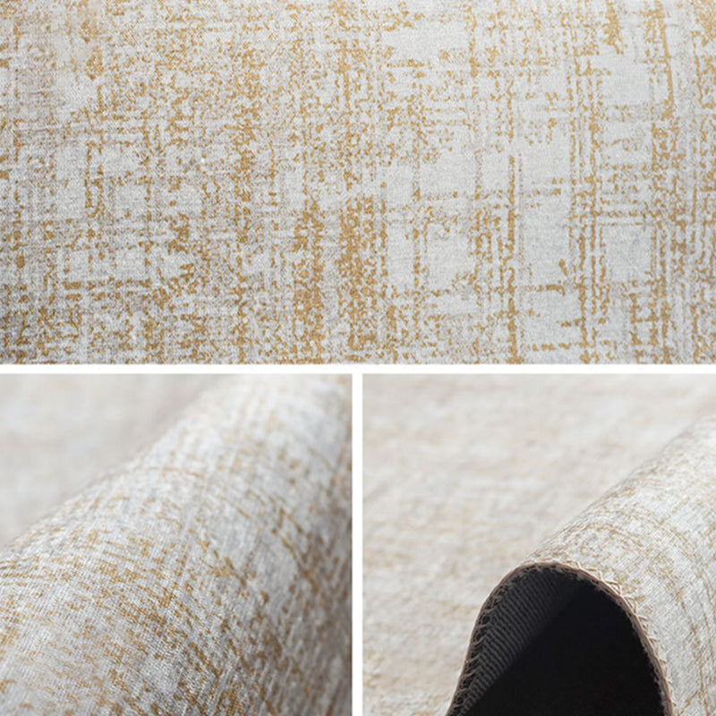 Contemporary Ink Painting Carpet Polyester Area Rug Non-Slip Backing Indoor Carpet for Living Room