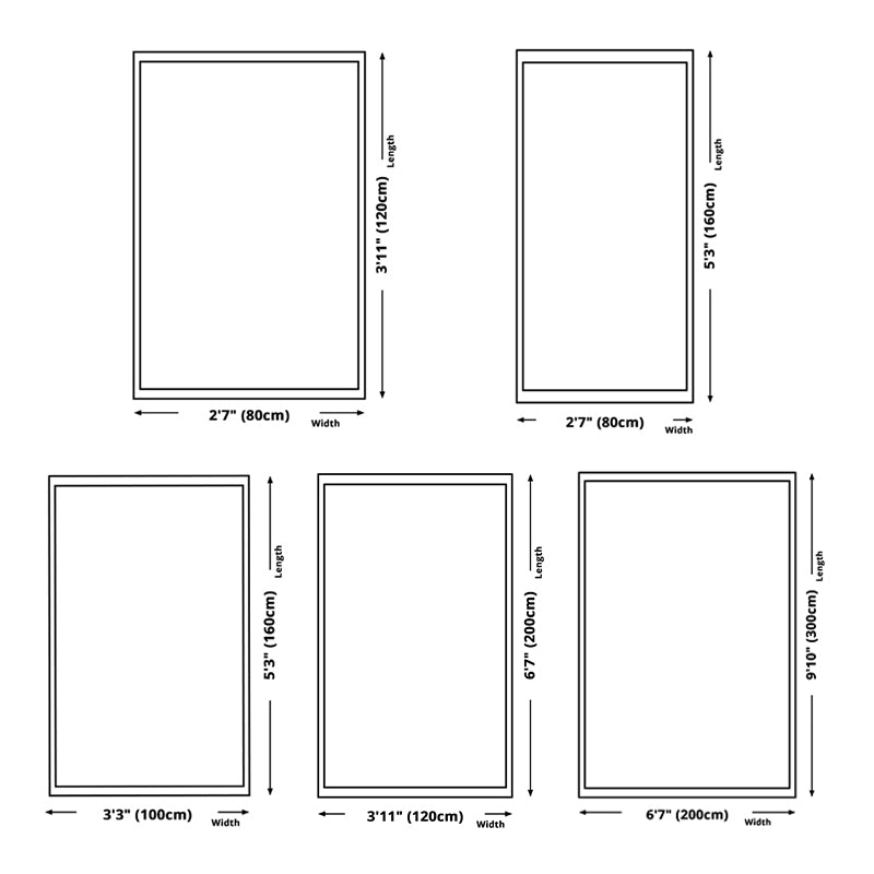 Eclectic Boho-Chic Carpet Funky Tribal Pattern Indoor Rug Polyester Anti-Slip Carpet for Living Room