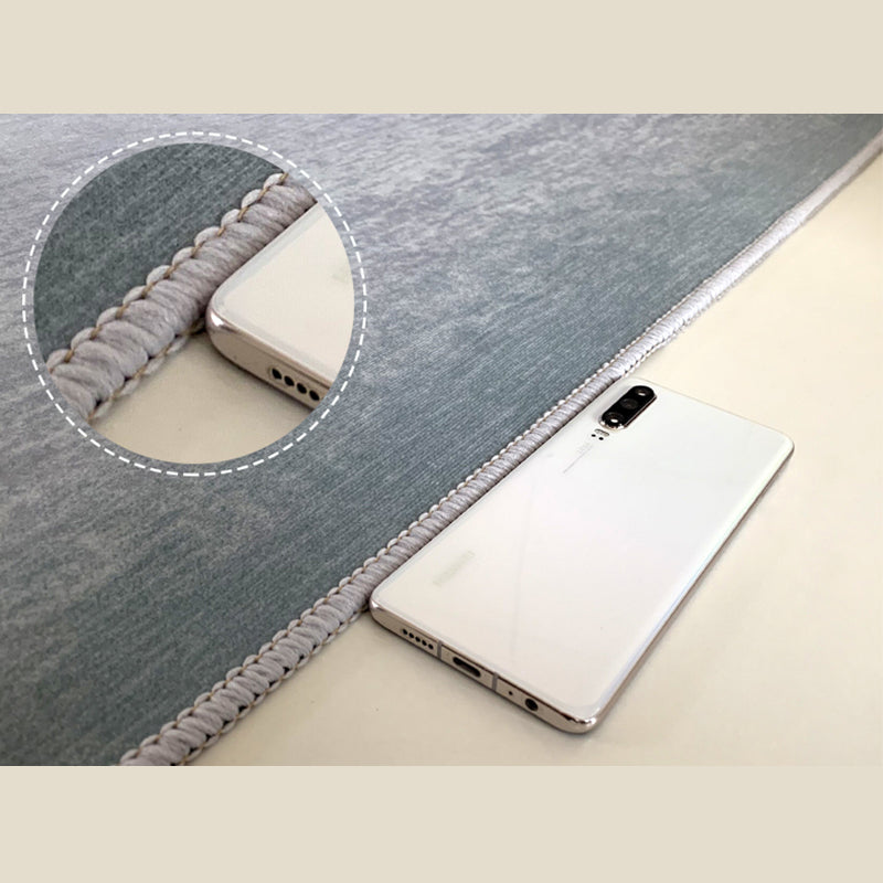 Chic Blue Modern Rug Geometric Print Polyester Area Rug Anti-Slip Area Carpet for Home Decor