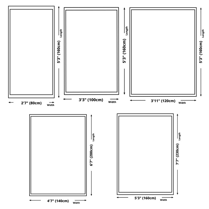 Fancy Modern Rug Blue Geometric Pattern Polyester Area Carpet Non-Slip Backing Rug for Living Room