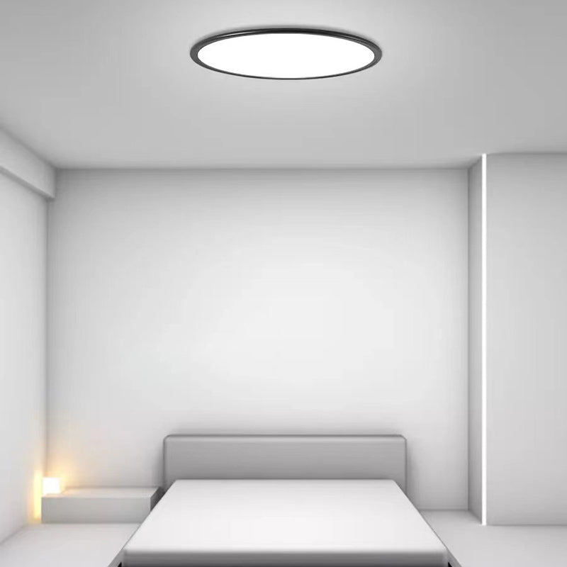 Luminaires encastrés circulaires à 1 lumière à montage en aluminium de style moderne