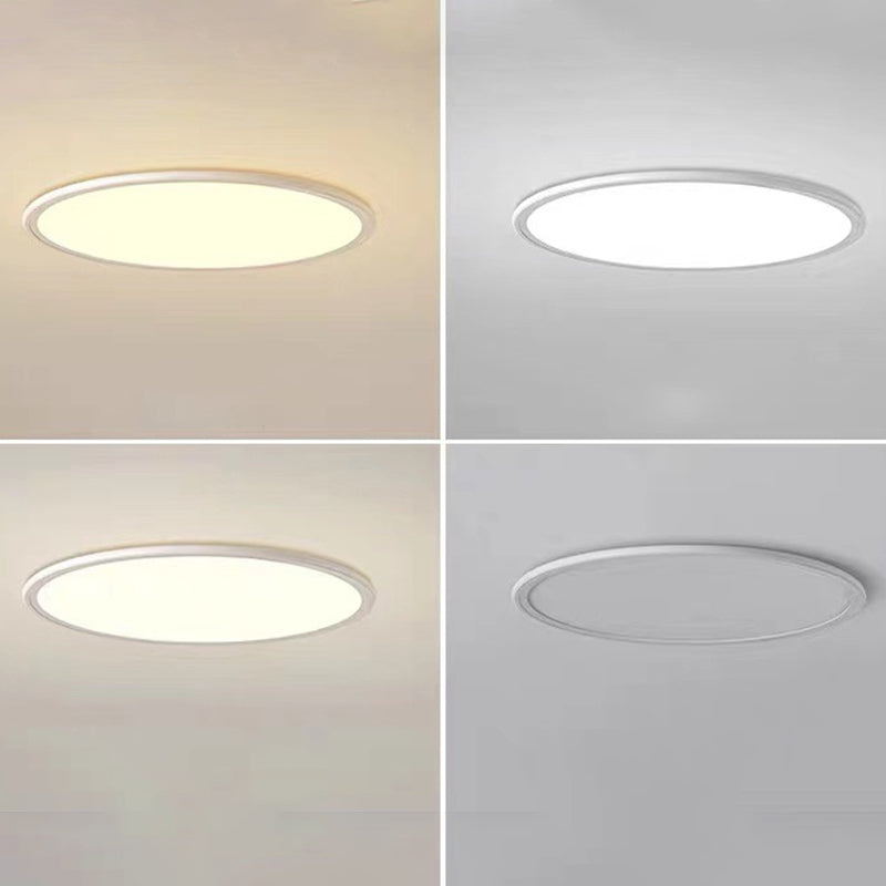 Luminaires encastrés circulaires à 1 lumière à montage en aluminium de style moderne