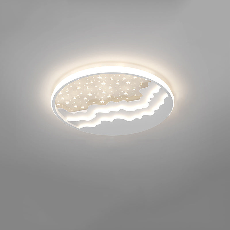 Lumière simple menée ronde en métal de style moderne d'appareils d'éclairage de plafond de bâti affleurant