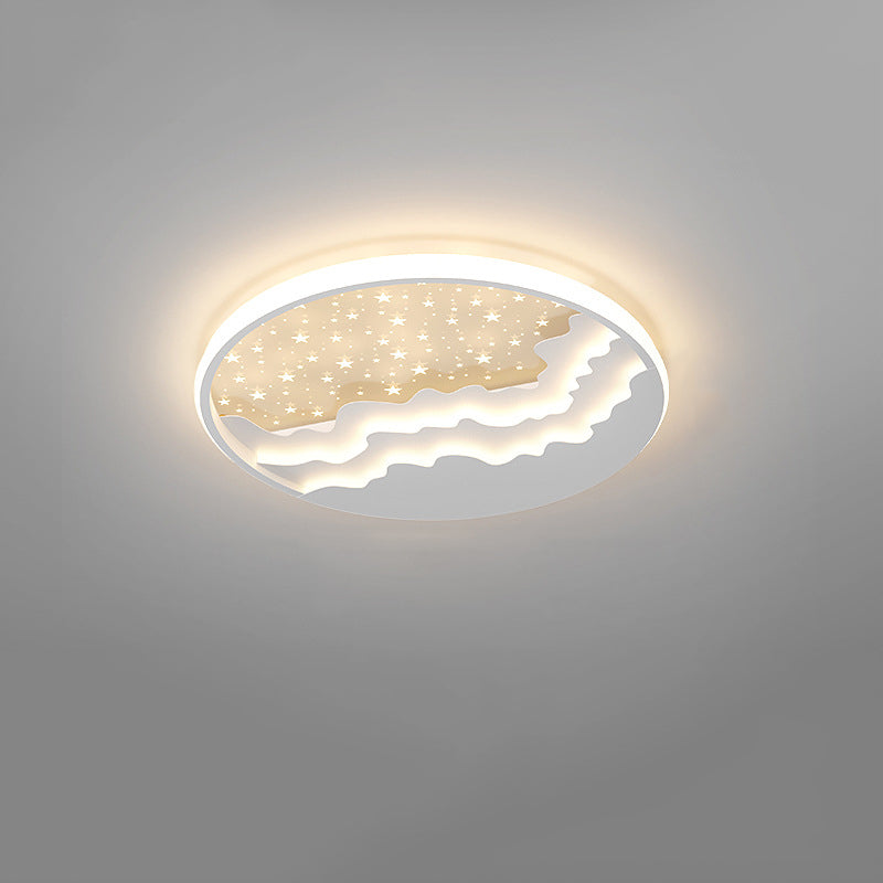 Lumière simple menée ronde en métal de style moderne d'appareils d'éclairage de plafond de bâti affleurant