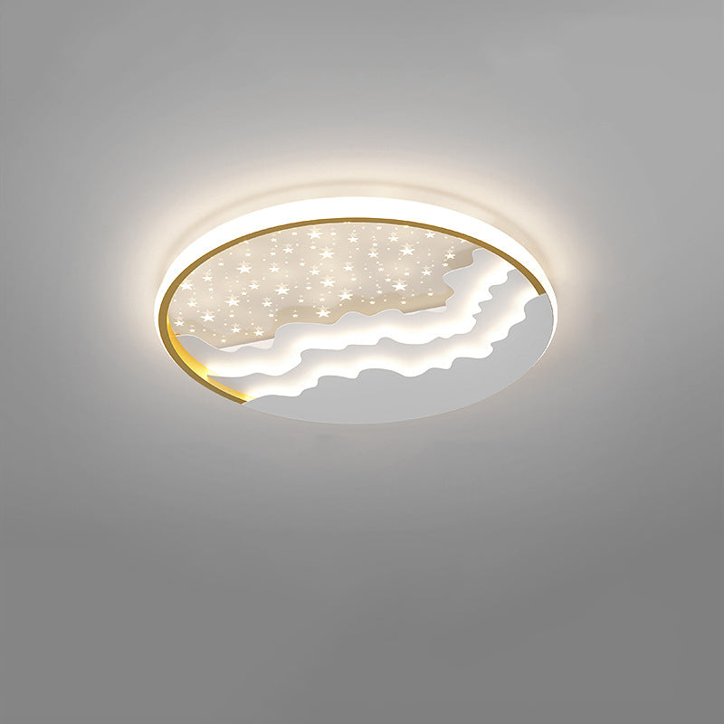 Lumière simple menée ronde en métal de style moderne d'appareils d'éclairage de plafond de bâti affleurant