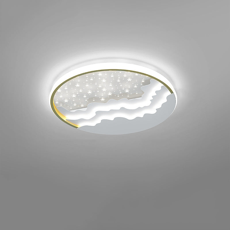 Lumière simple menée ronde en métal de style moderne d'appareils d'éclairage de plafond de bâti affleurant