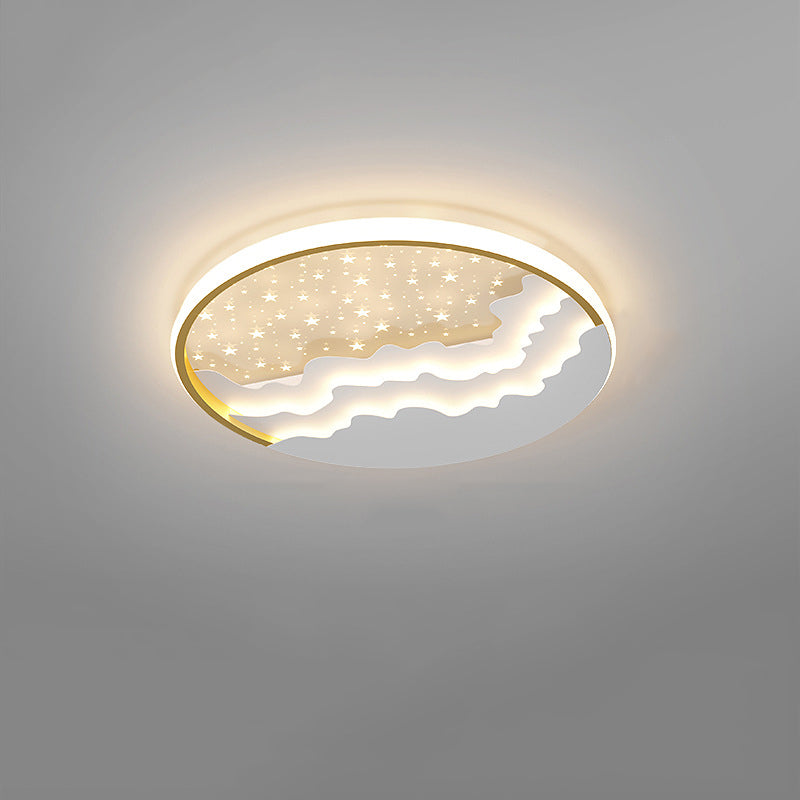 Lumière simple menée ronde en métal de style moderne d'appareils d'éclairage de plafond de bâti affleurant