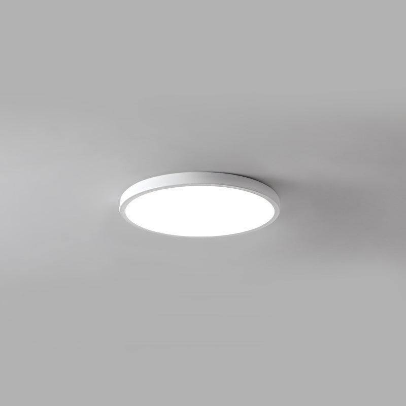 Plafonnier rond à 1 lumière en plastique de style moderne
