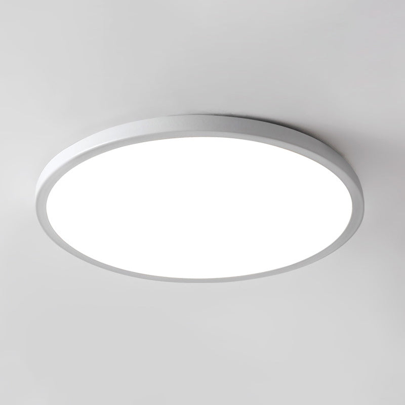 Plafonnier rond à 1 lumière en plastique de style moderne