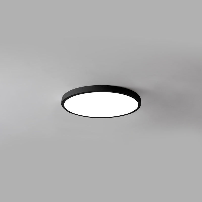 Plafonnier rond à 1 lumière en plastique de style moderne