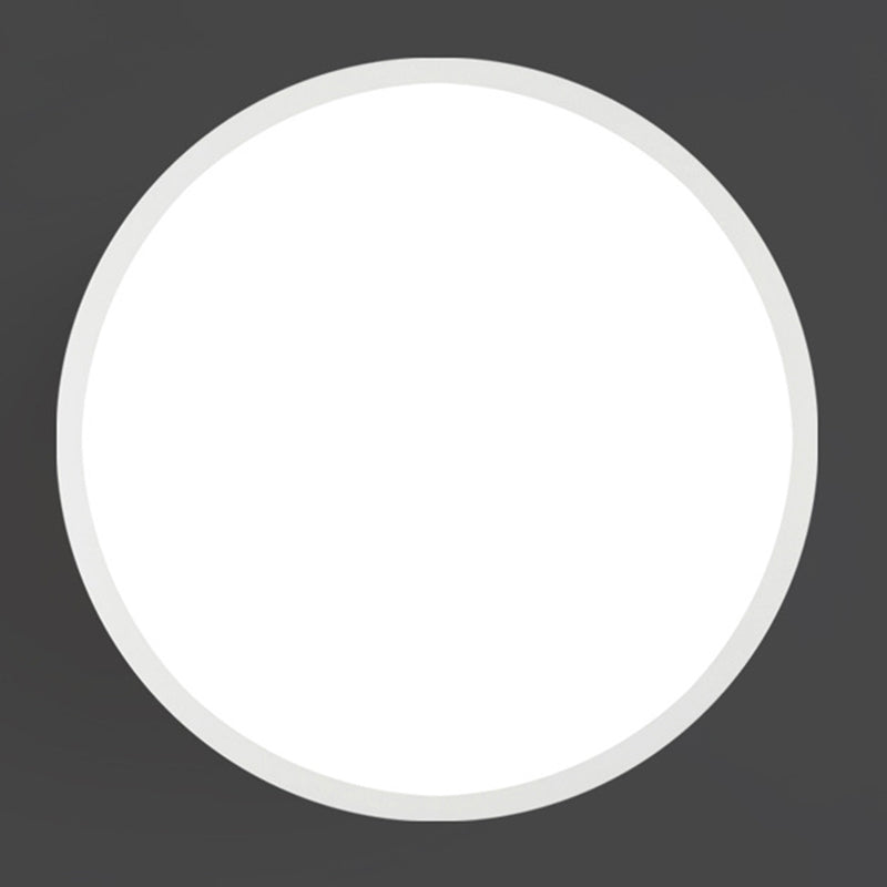 Plafonnier rond à 1 lumière en plastique de style moderne