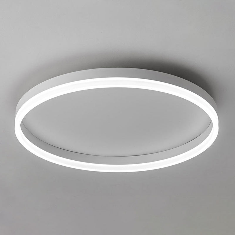 Plafonnier encastré rond en aluminium style moderne lampe simple encastrée