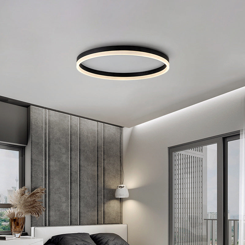 Plafonnier encastré rond en aluminium style moderne lampe simple encastrée