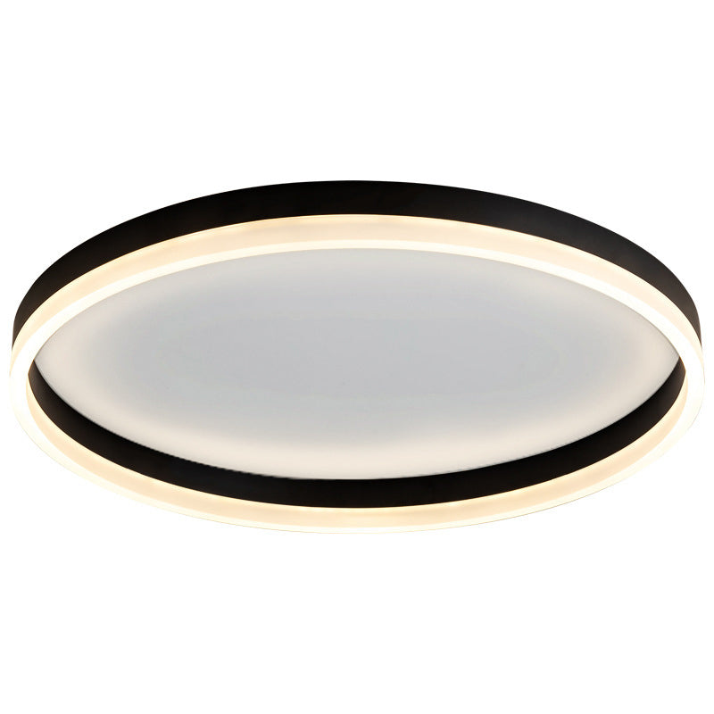 Plafonnier encastré rond en aluminium style moderne lampe simple encastrée
