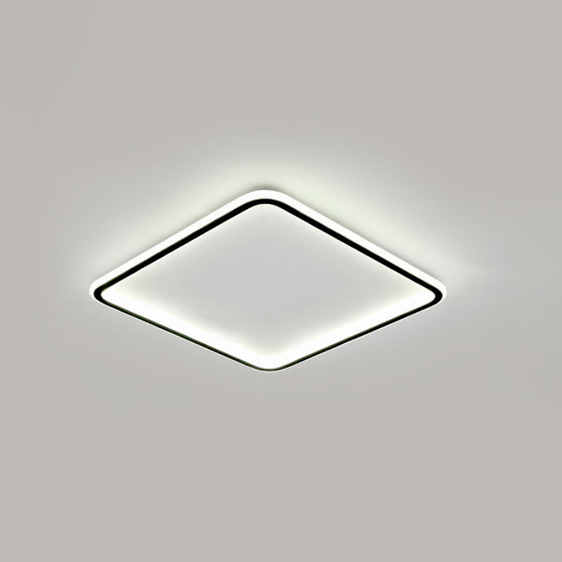 Aluminium Flush Flush Mount Ceiling Lighting Fixture Modern Black Flush Mount Lamp