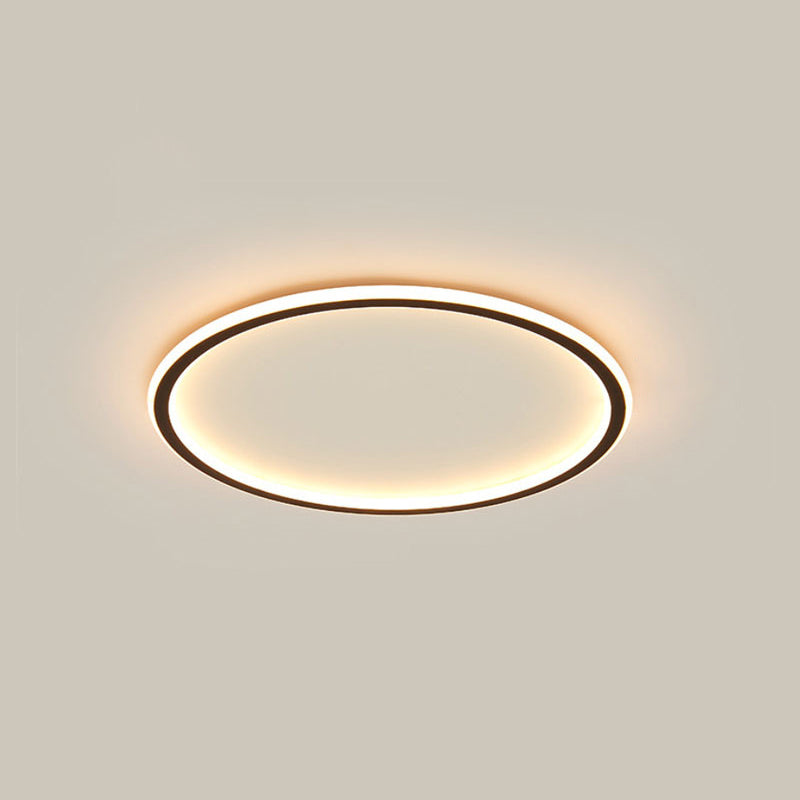 Aluminium Flush Flush Mount Ceiling Lighting Fixture Modern Black Flush Mount Lamp