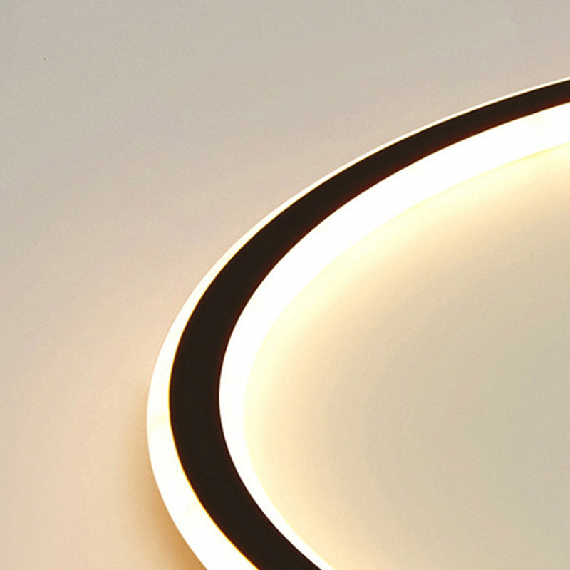 Aluminium Flush Flush Mount Ceiling Lighting Fixture Modern Black Flush Mount Lamp