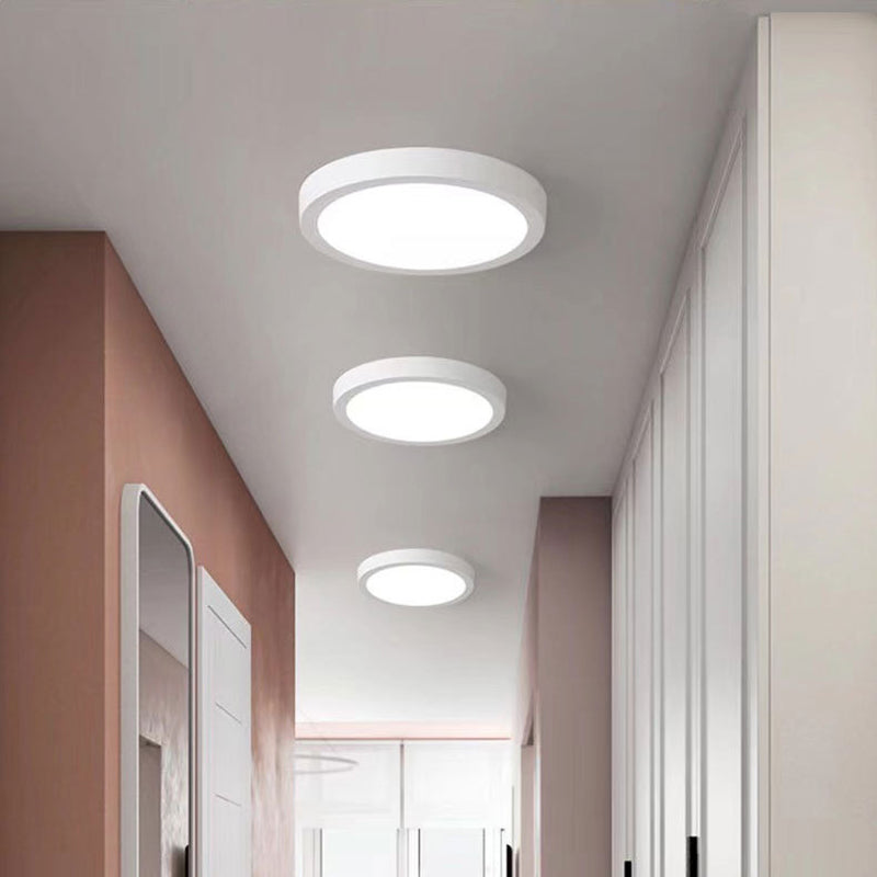 Luminaires encastrés en aluminium de style moderne de luminaire de plafond de bâti de cercle blanc