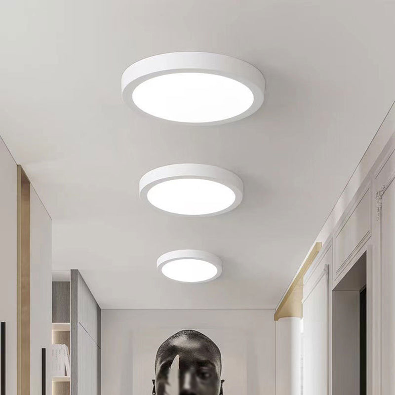 Luminaires encastrés en aluminium de style moderne de luminaire de plafond de bâti de cercle blanc