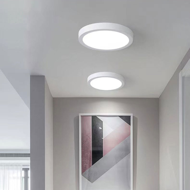 Luminaires encastrés en aluminium de style moderne de luminaire de plafond de bâti de cercle blanc